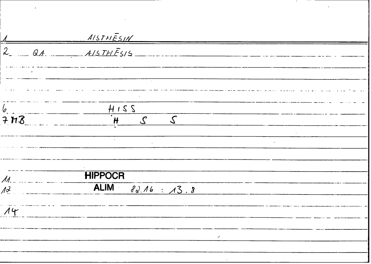 Filecard Hippocr.Alim.0038