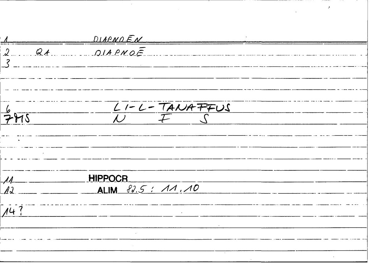 Filecard Hippocr.Alim.0154
