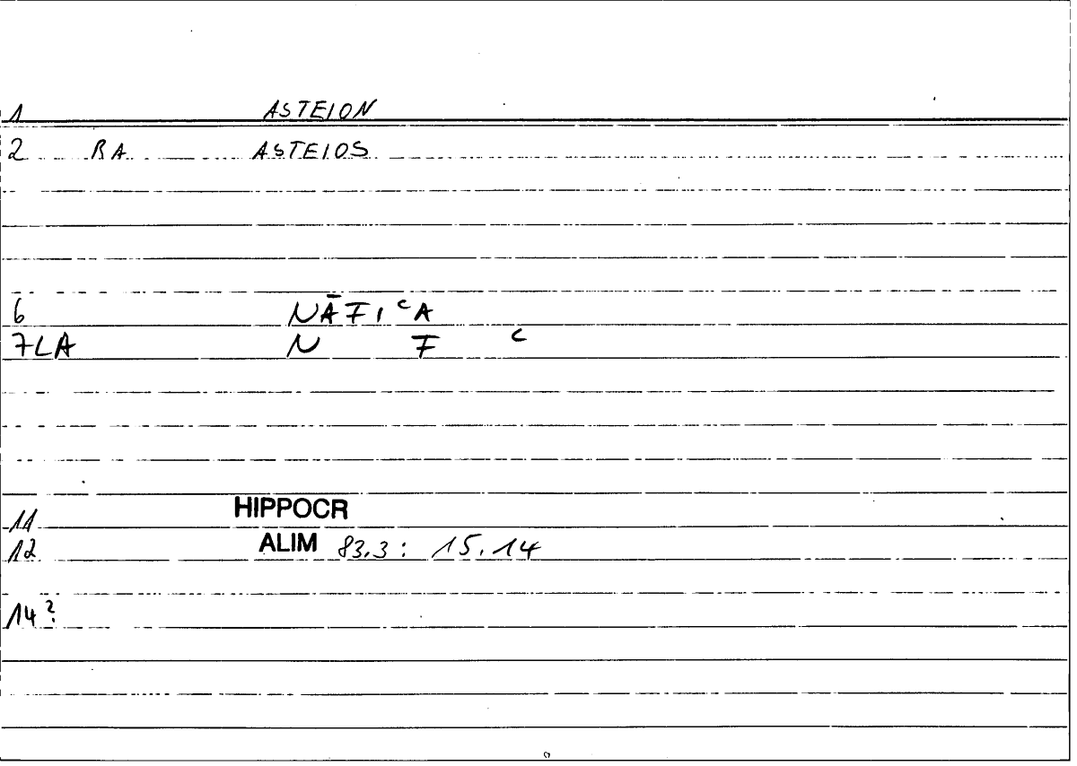 Filecard Hippocr.Alim.0156
