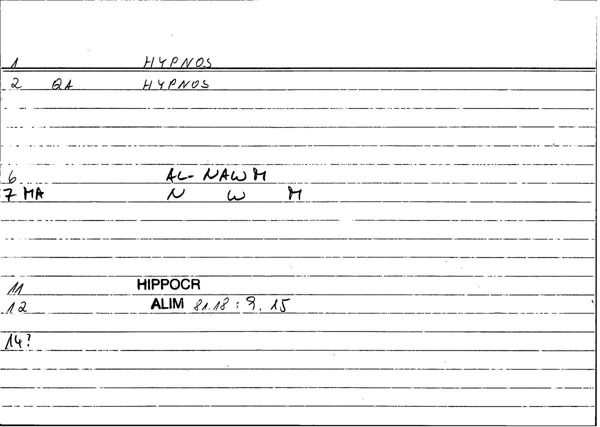 Filecard Hippocr.Alim.0179