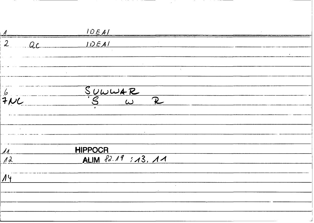Filecard Hippocr.Alim.0364