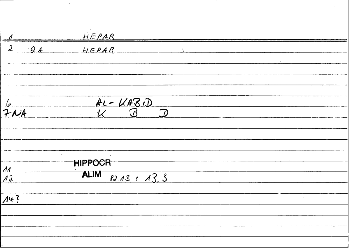 Filecard Hippocr.Alim.0492