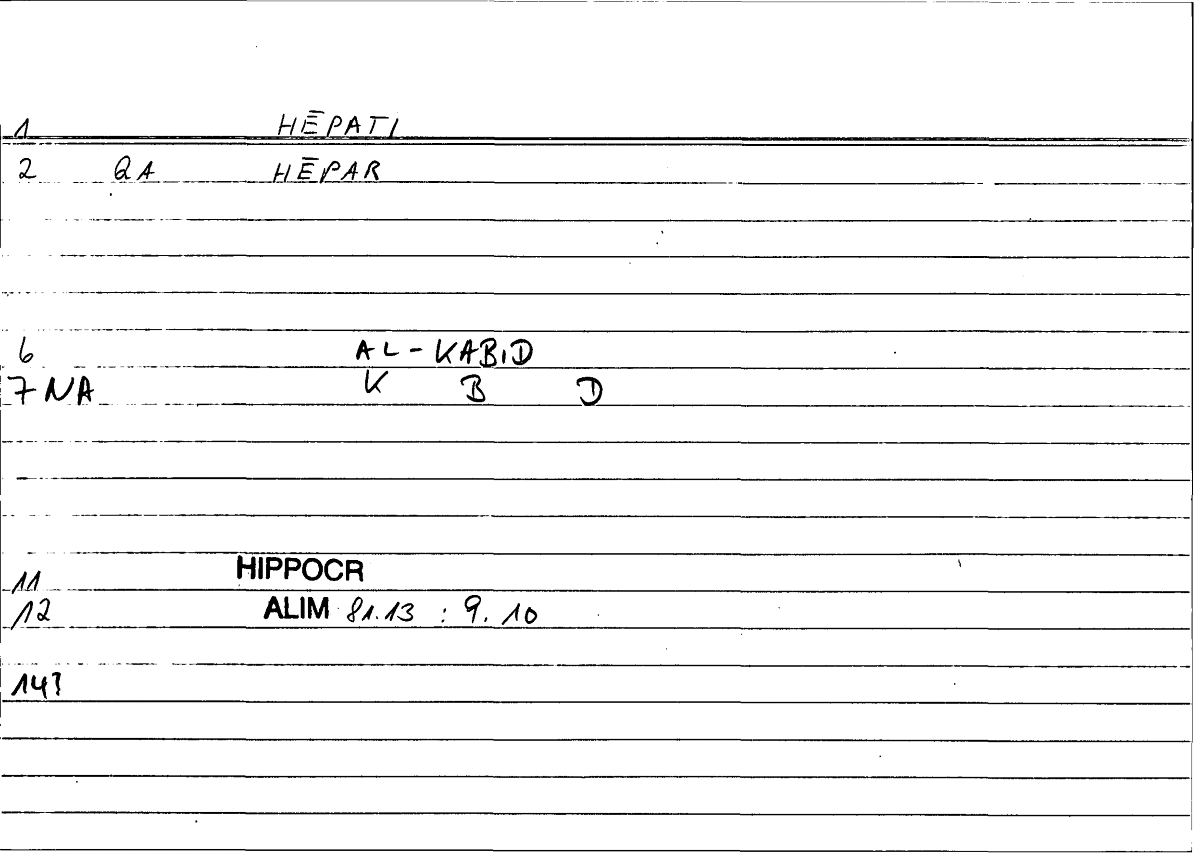 Filecard Hippocr.Alim.0493