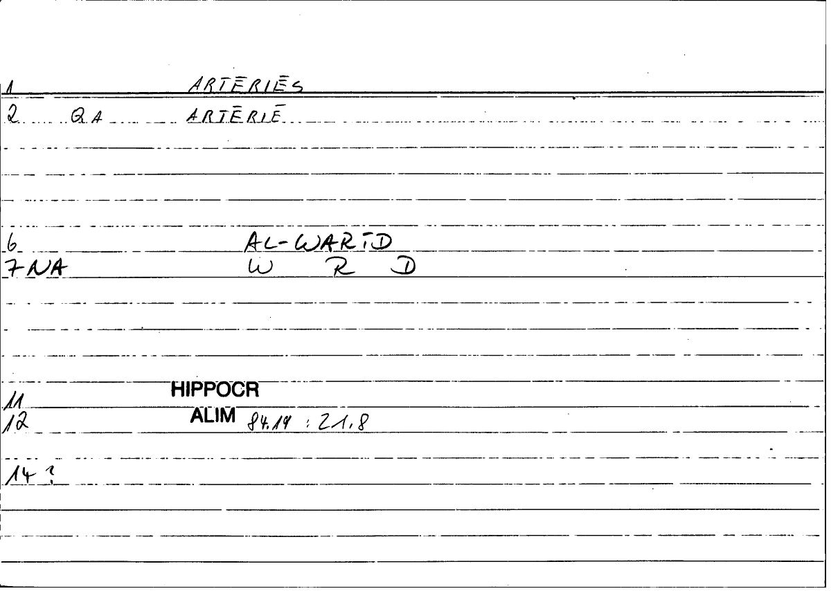 Filecard Hippocr.Alim.0501