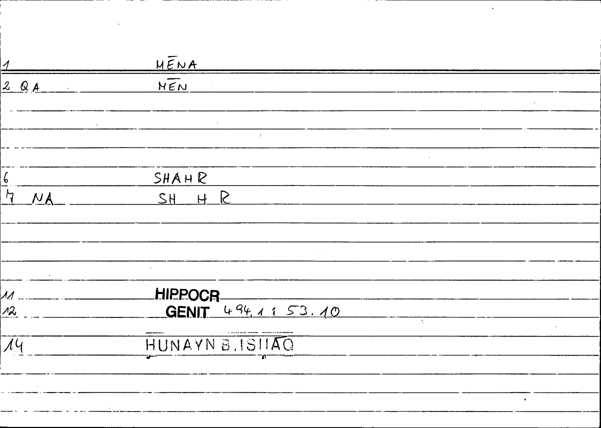 Filecard Hippocr.Genit.0721