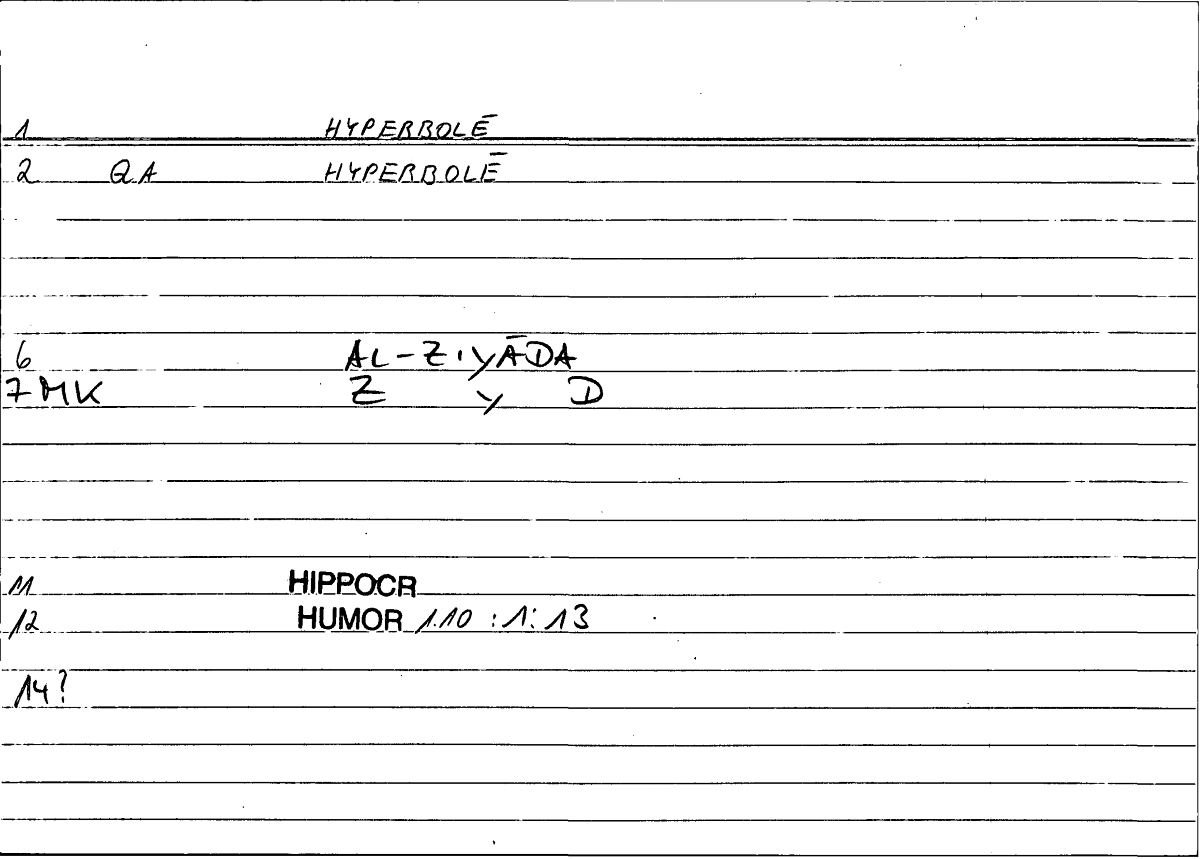 Filecard Hippocr.Humor.0309