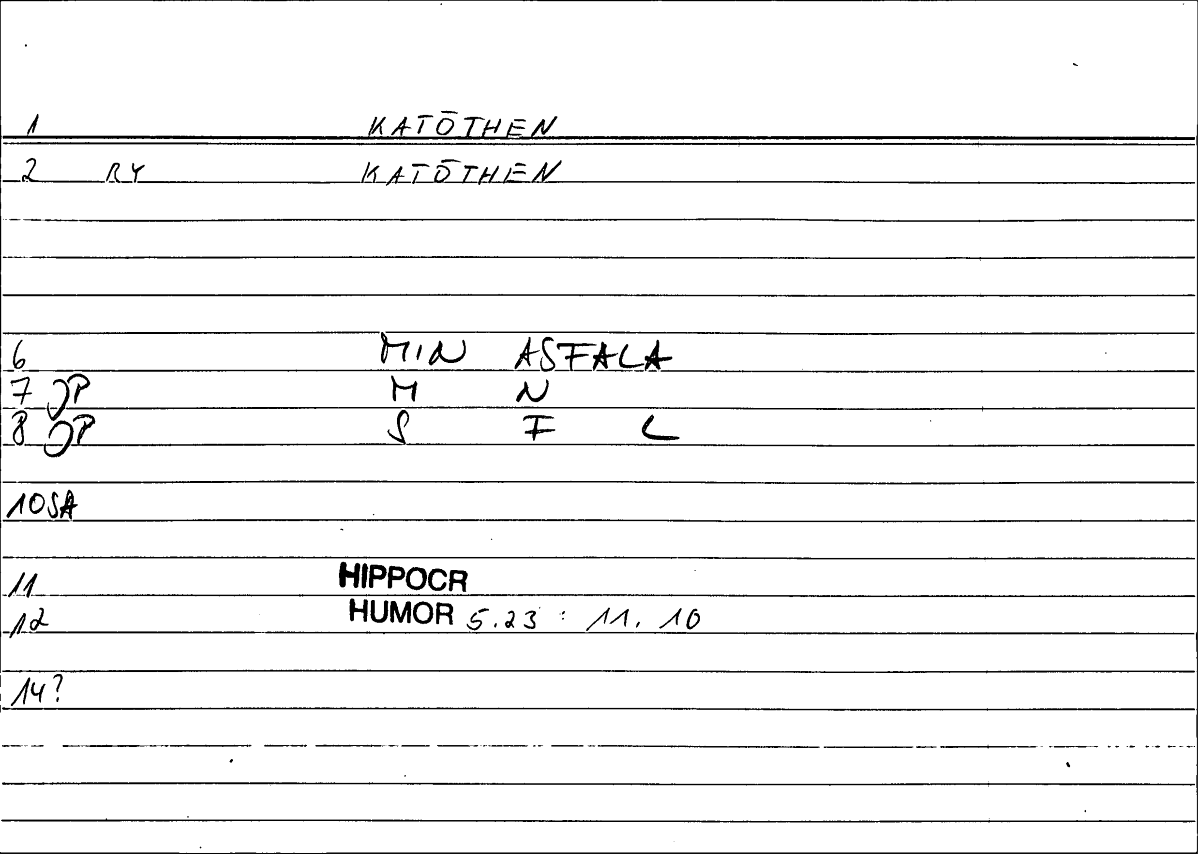 Filecard Hippocr.Humor.0331