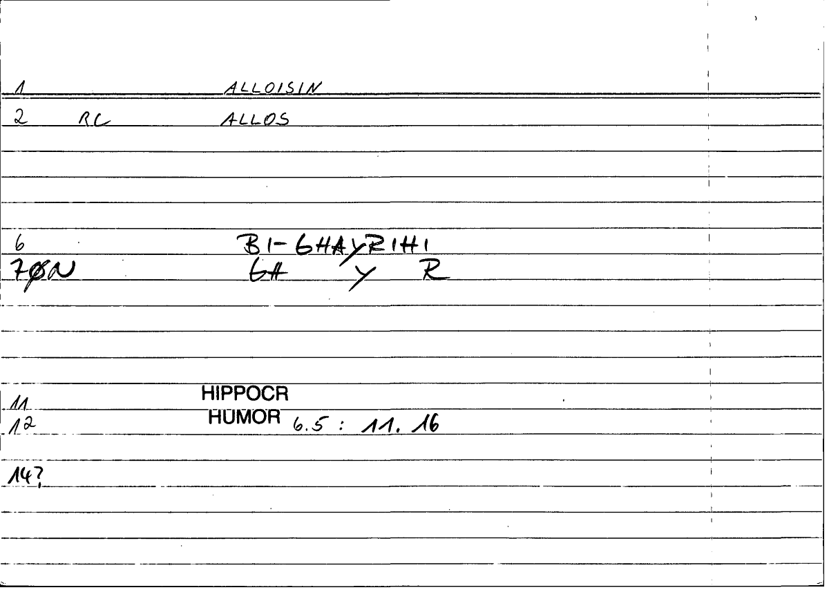 Filecard Hippocr.Humor.0621