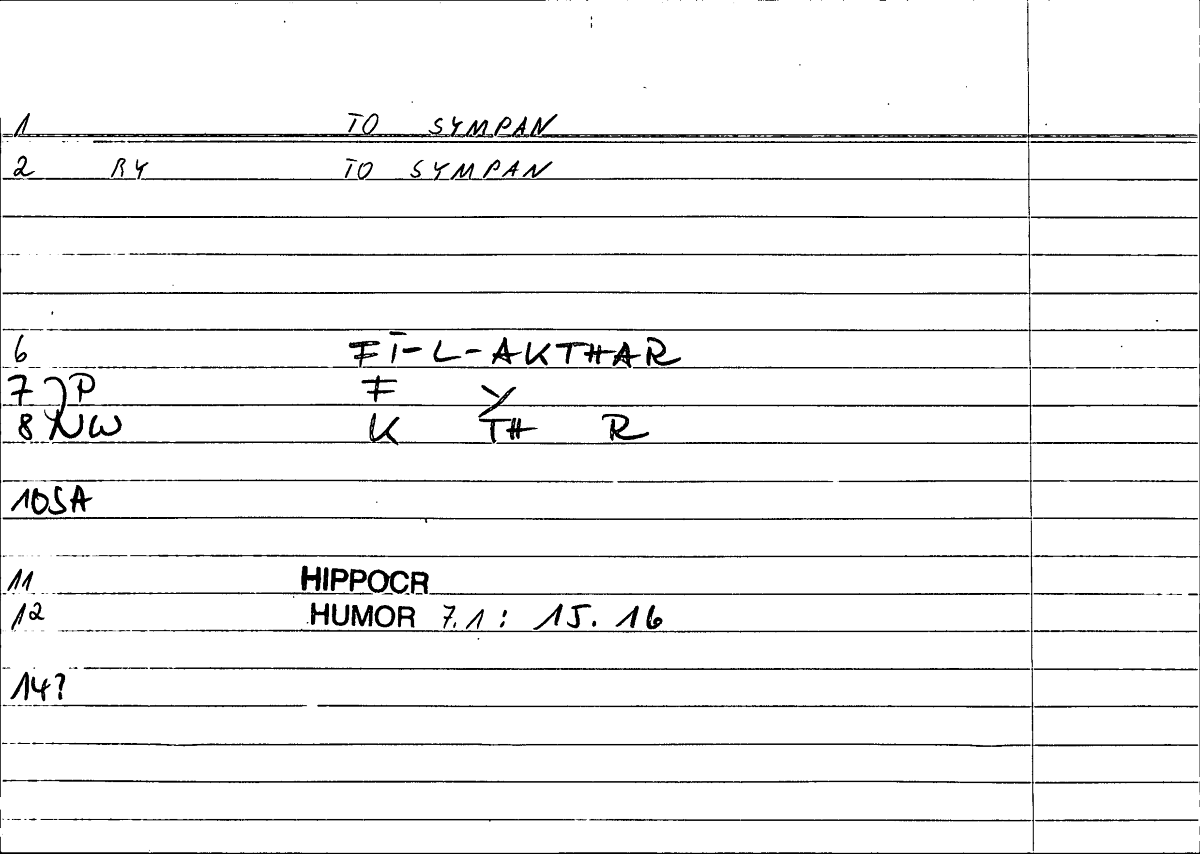 Filecard Hippocr.Humor.0711