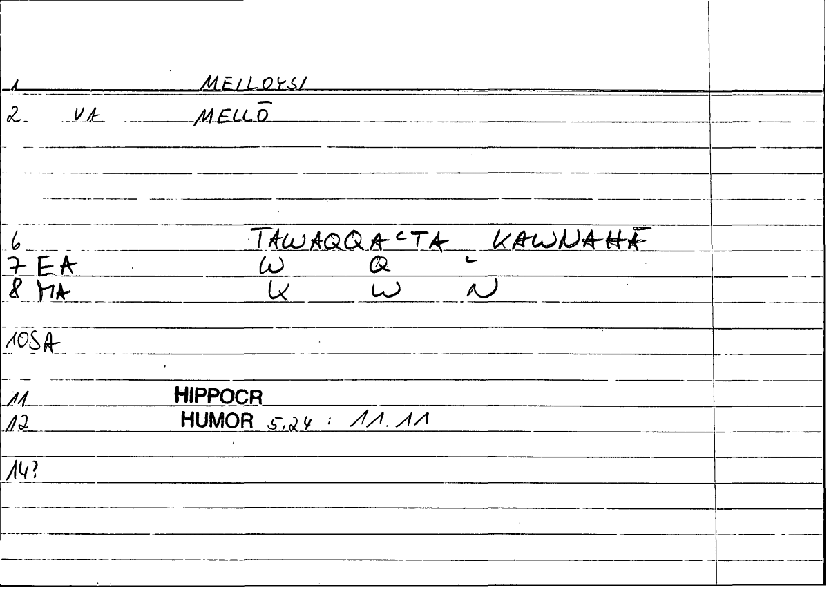 Filecard Hippocr.Humor.0730