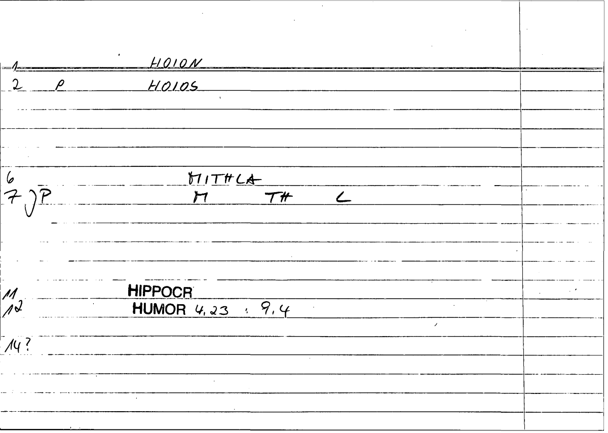 Filecard Hippocr.Humor.0761