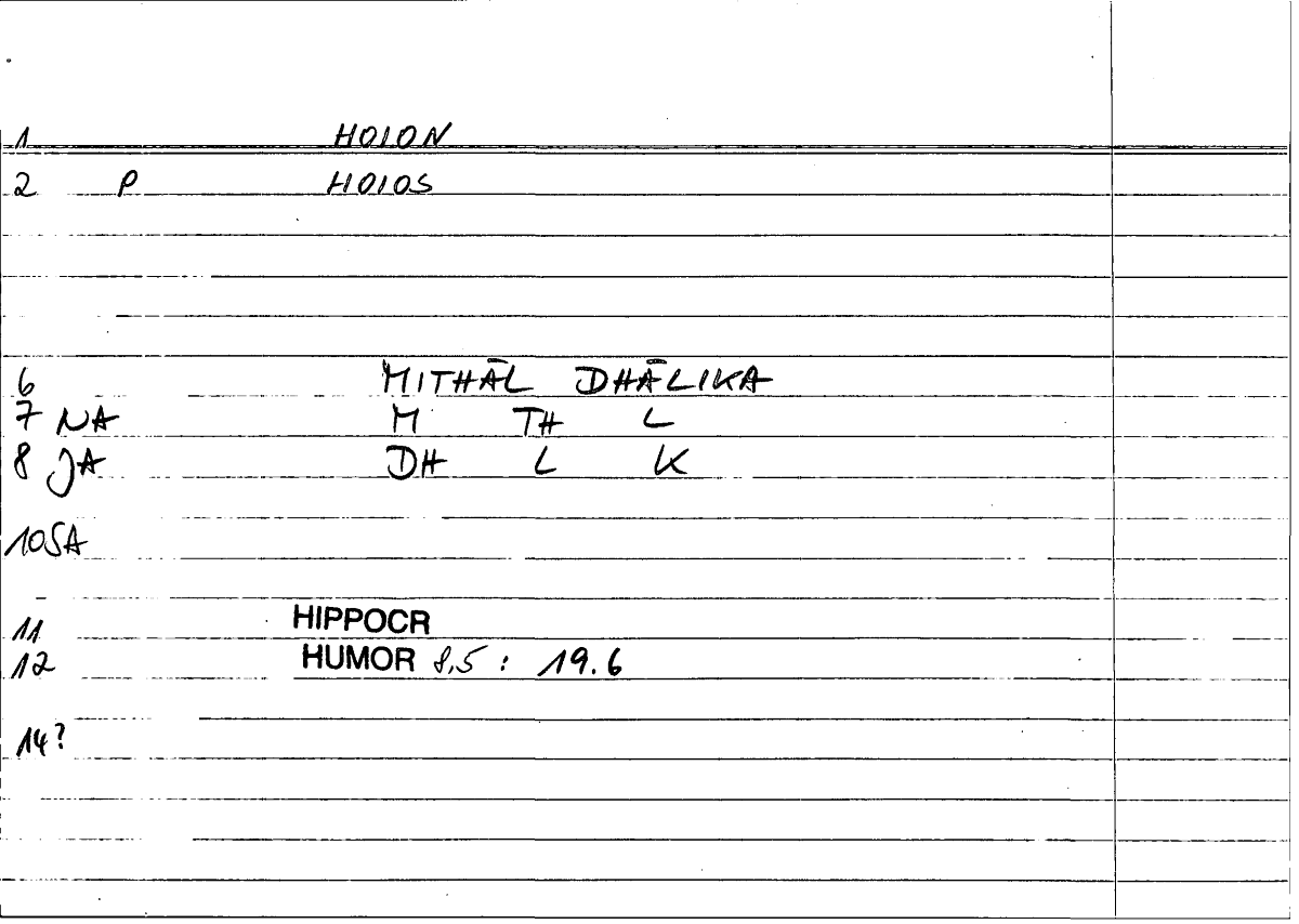 Filecard Hippocr.Humor.0763
