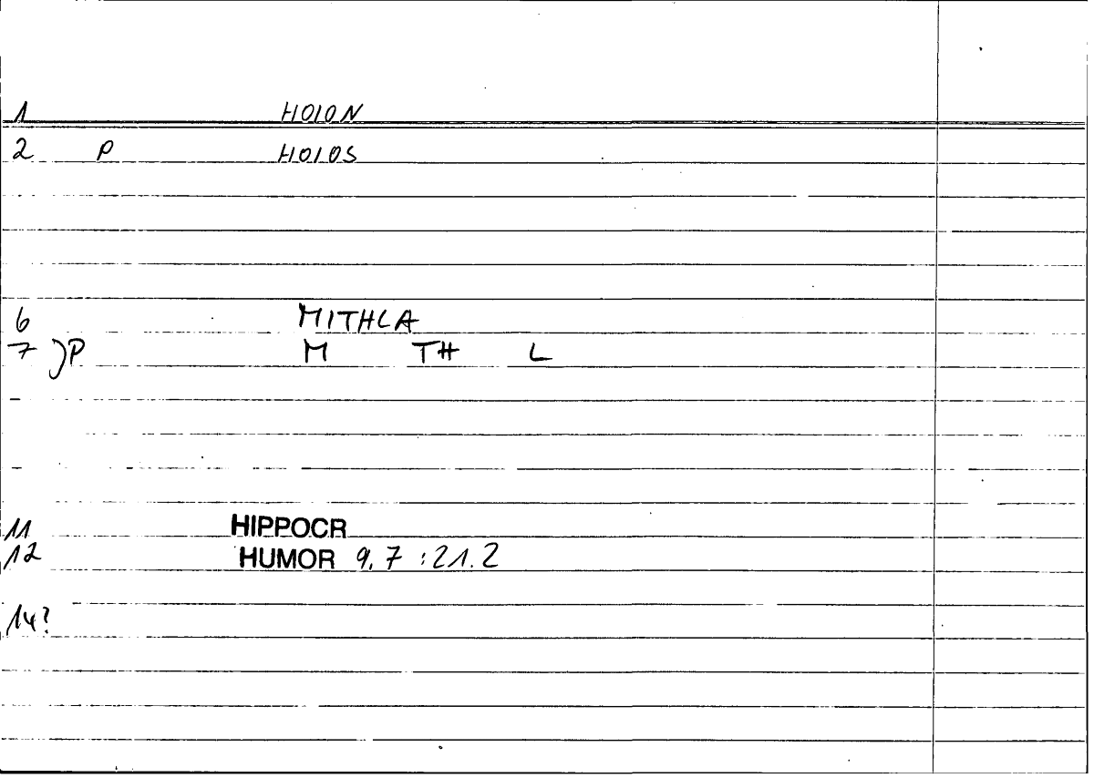 Filecard Hippocr.Humor.0766