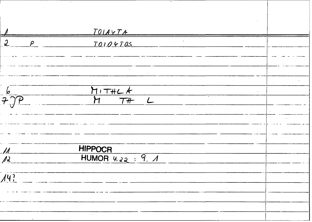 Filecard Hippocr.Humor.0770