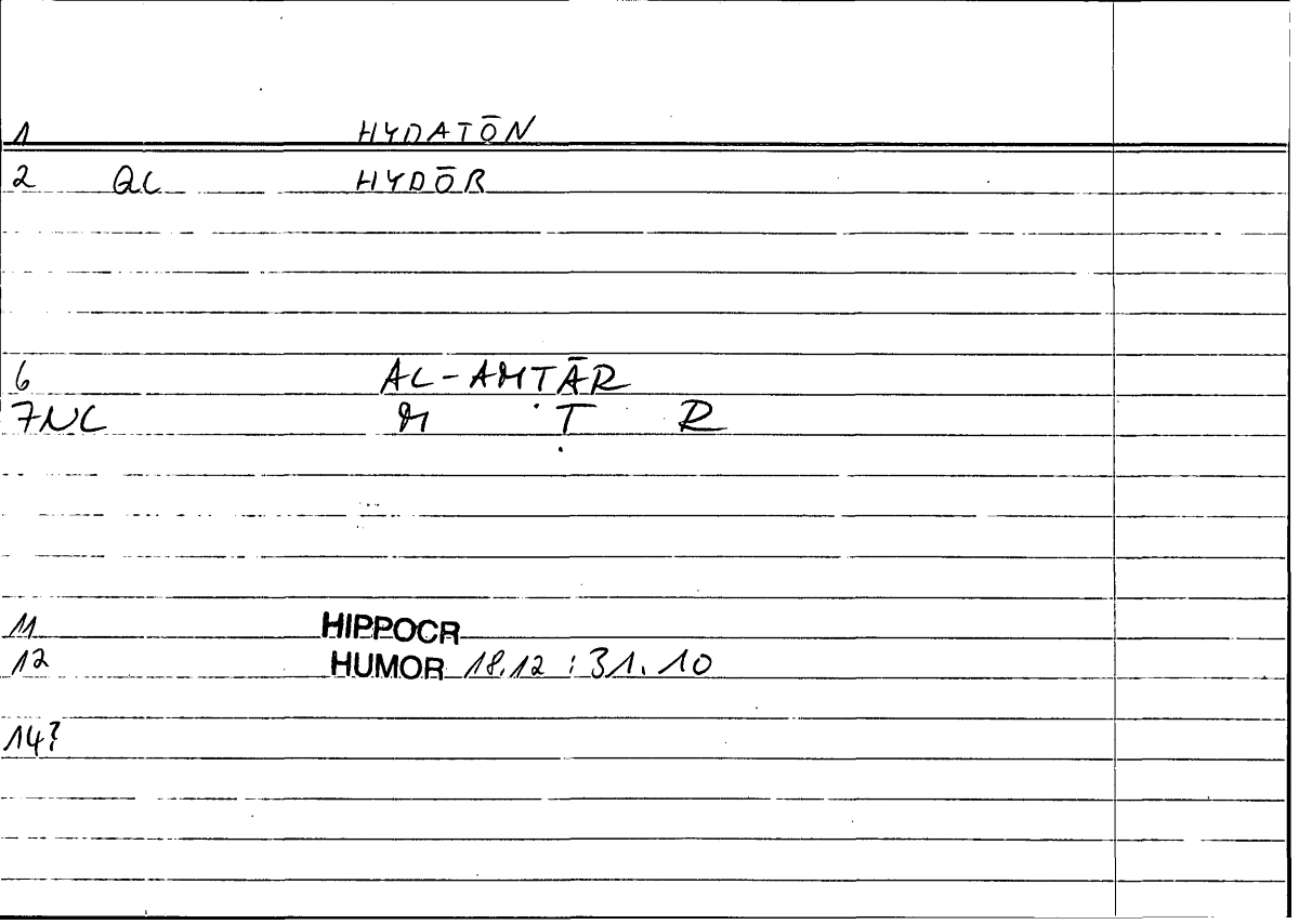 Filecard Hippocr.Humor.0790