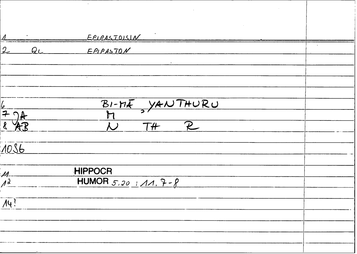Filecard Hippocr.Humor.0822