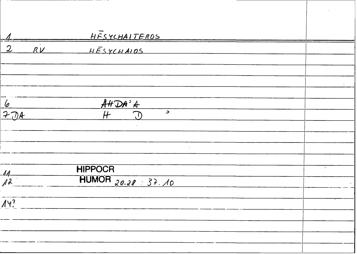 Filecard Hippocr.Humor.0874