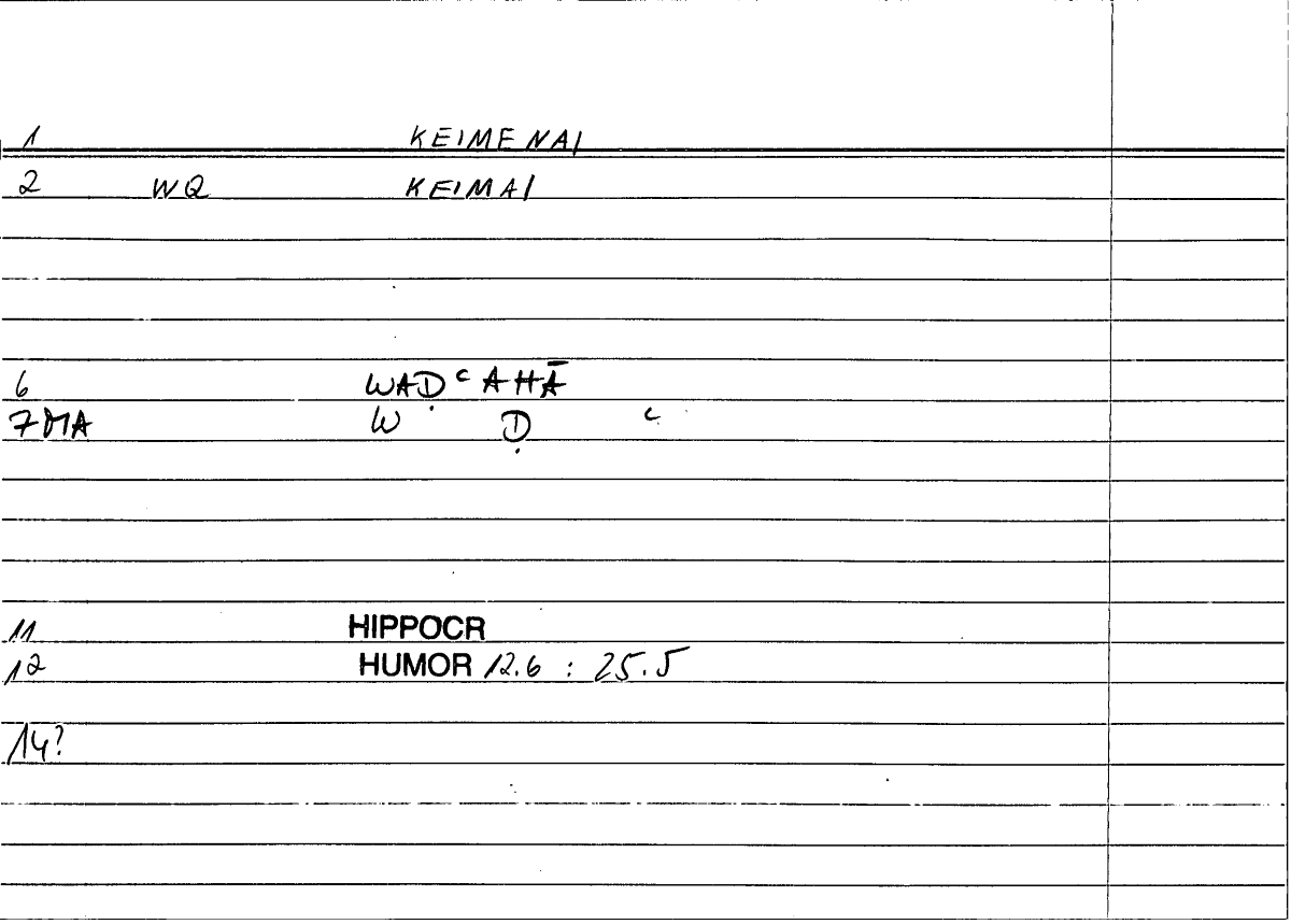 Filecard Hippocr.Humor.0893