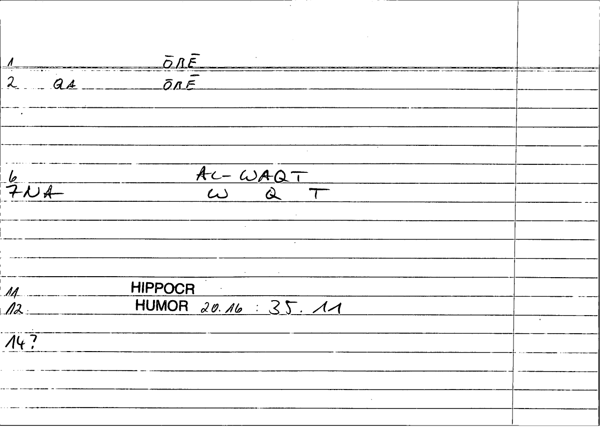 Filecard Hippocr.Humor.0898