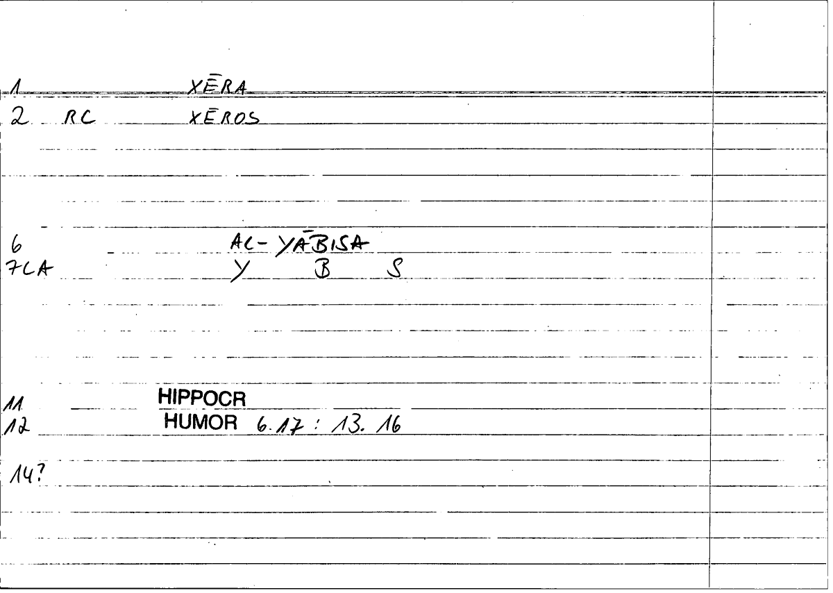 Filecard Hippocr.Humor.0906