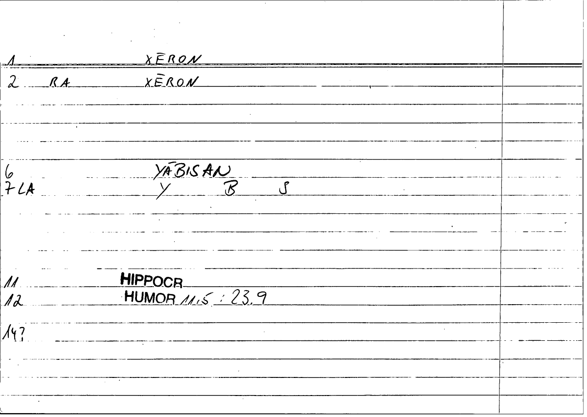Filecard Hippocr.Humor.0907