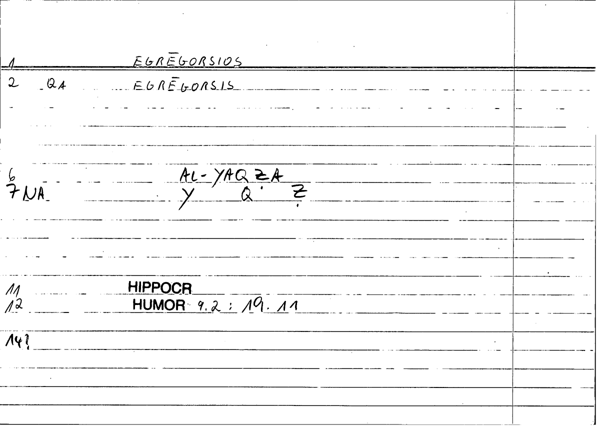 Filecard Hippocr.Humor.0914