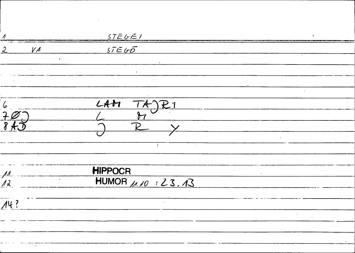 Filecard Hippocr.Humor.0932