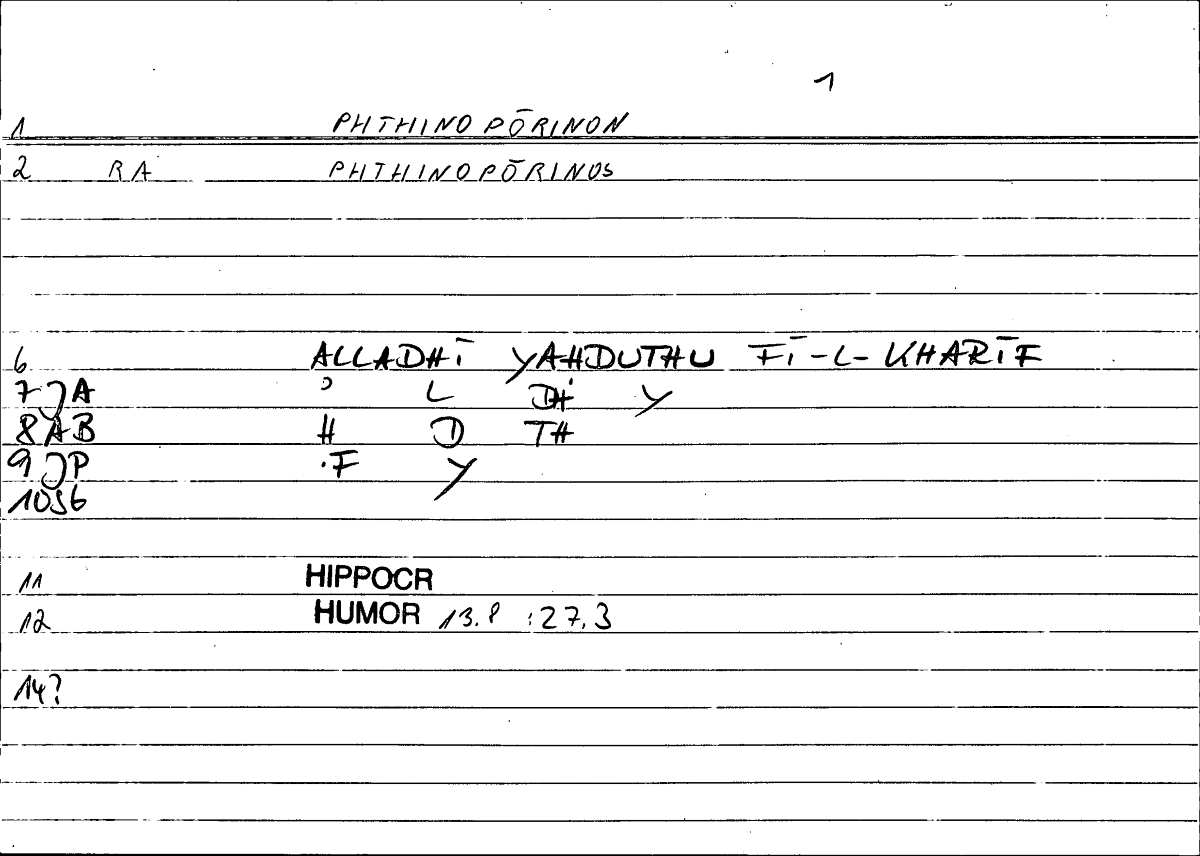 Filecard Hippocr.Humor.0993