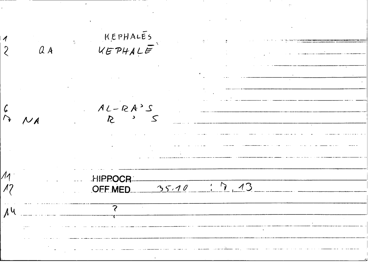Filecard Hippocr.Off-med.0134