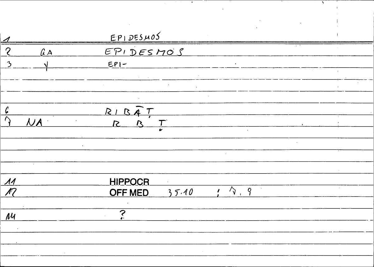 Filecard Hippocr.Off-med.0147