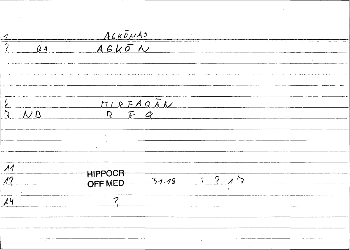 Filecard Hippocr.Off-med.0182