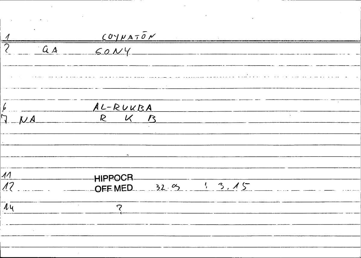 Filecard Hippocr.Off-med.0189