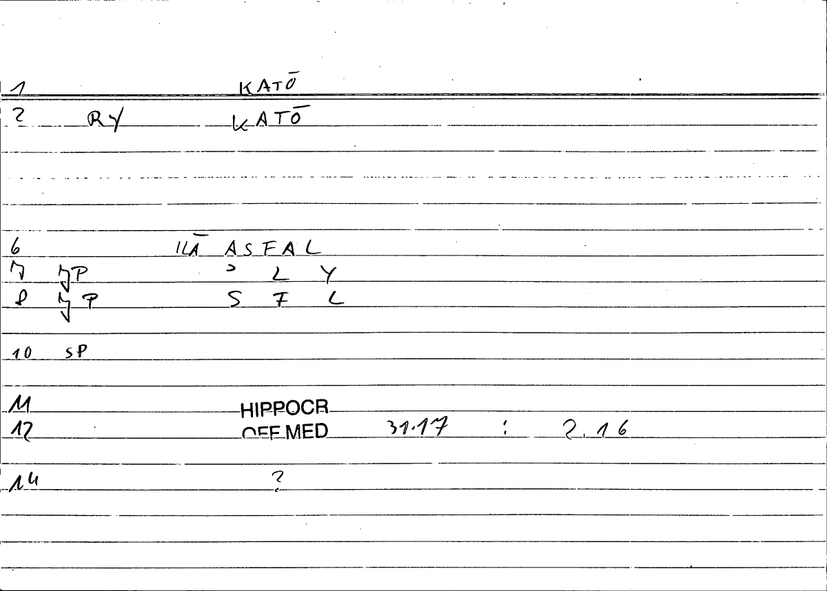 Filecard Hippocr.Off-med.0219