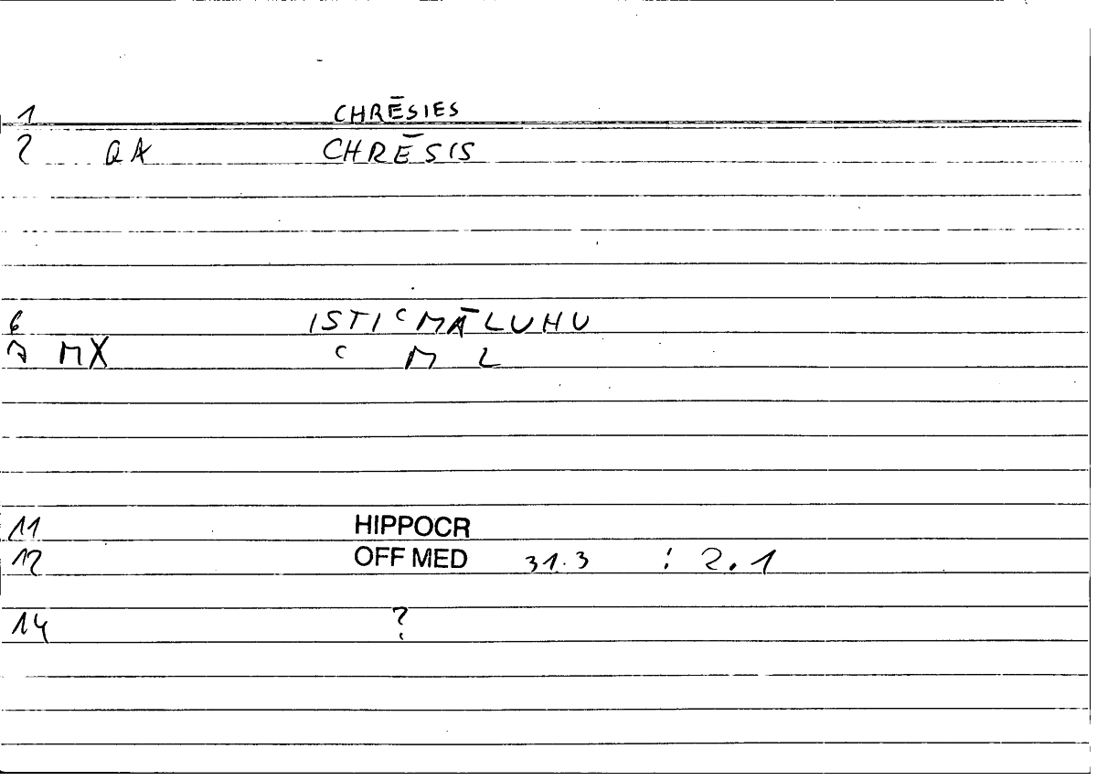 Filecard Hippocr.Off-med.0431