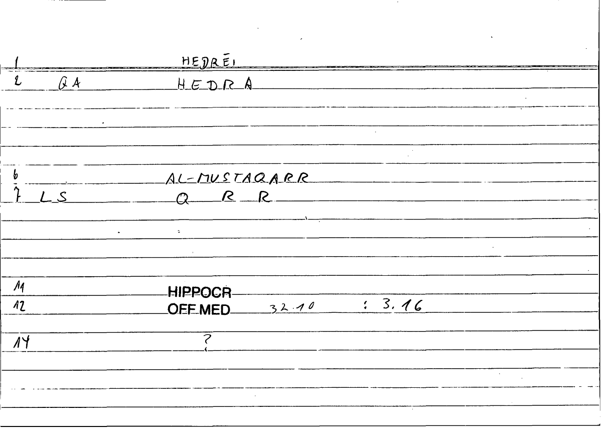 Filecard Hippocr.Off-med.0571