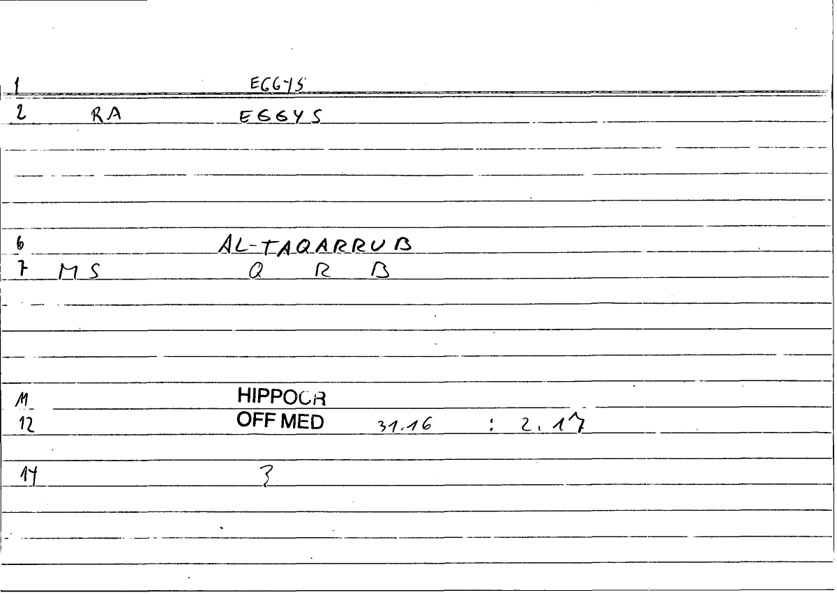 Filecard Hippocr.Off-med.0573