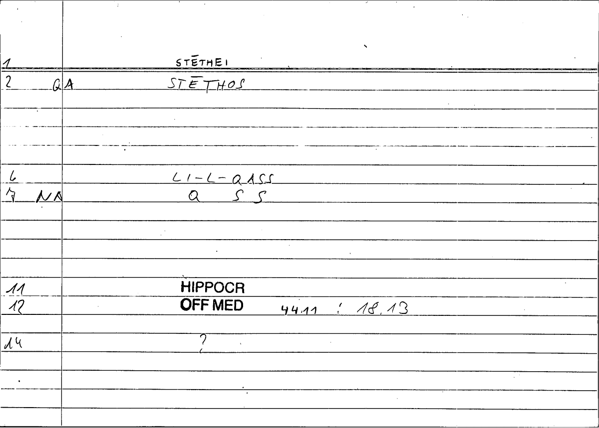 Filecard Hippocr.Off-med.0579