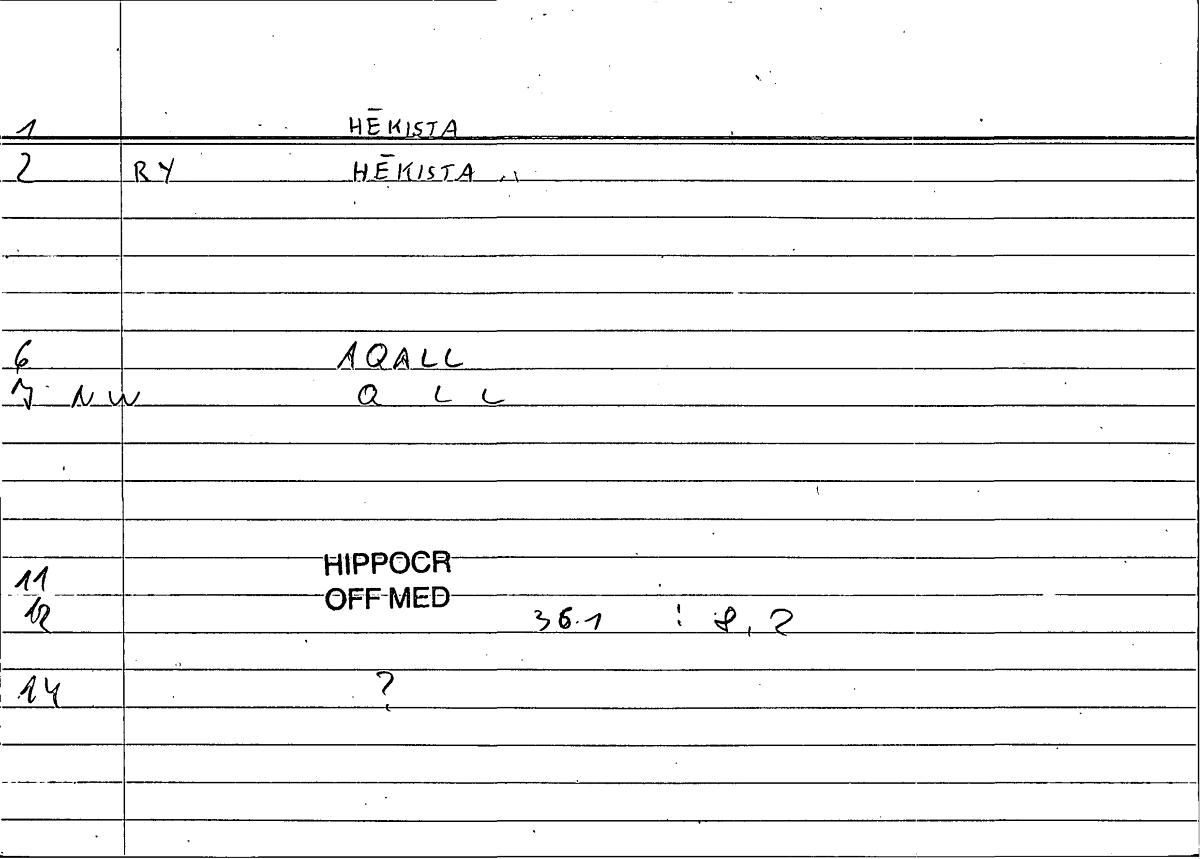 Filecard Hippocr.Off-med.0591