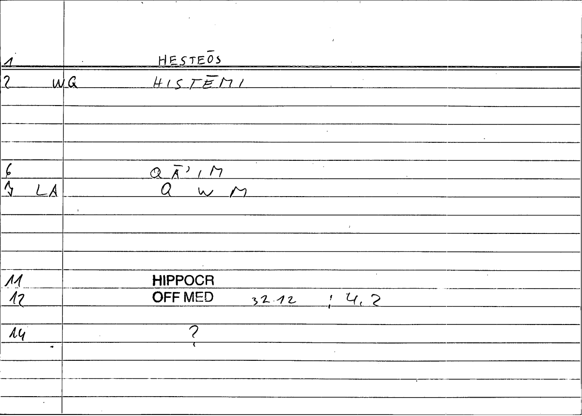 Filecard Hippocr.Off-med.0596