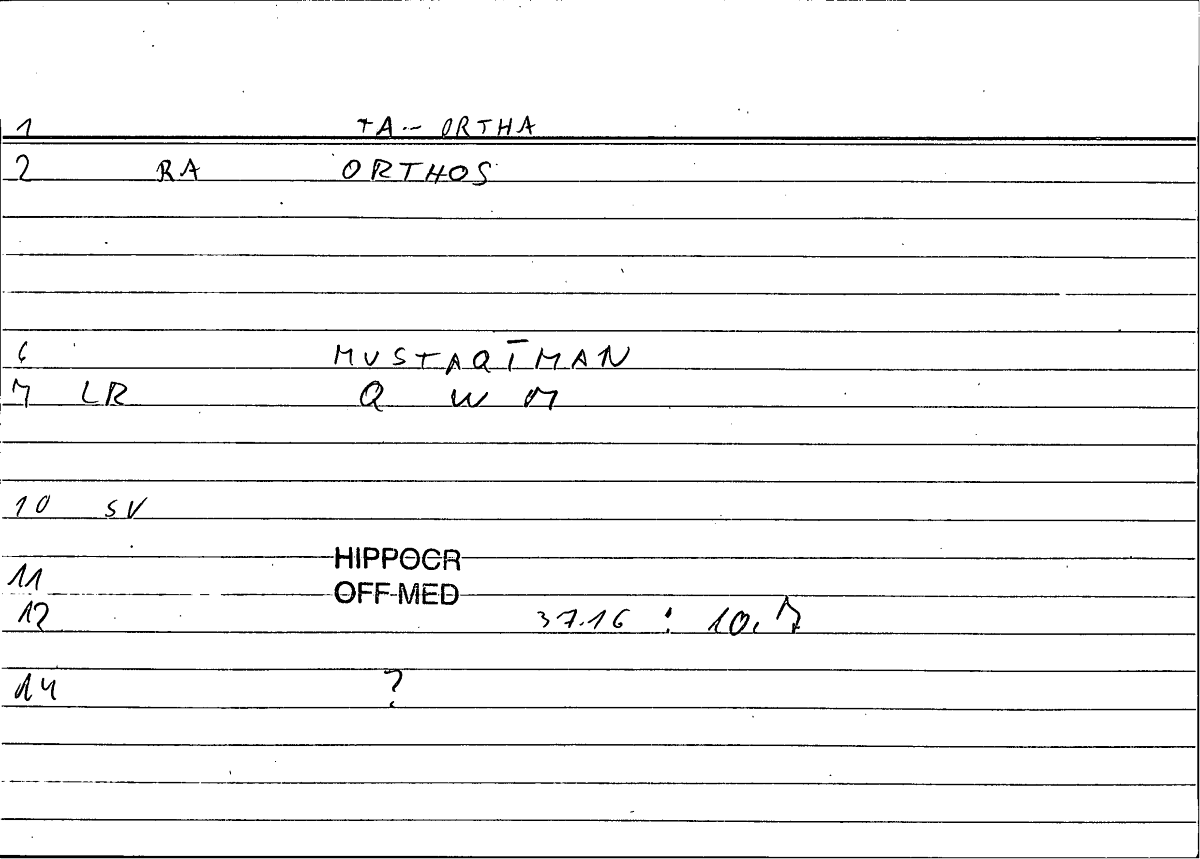Filecard Hippocr.Off-med.0599