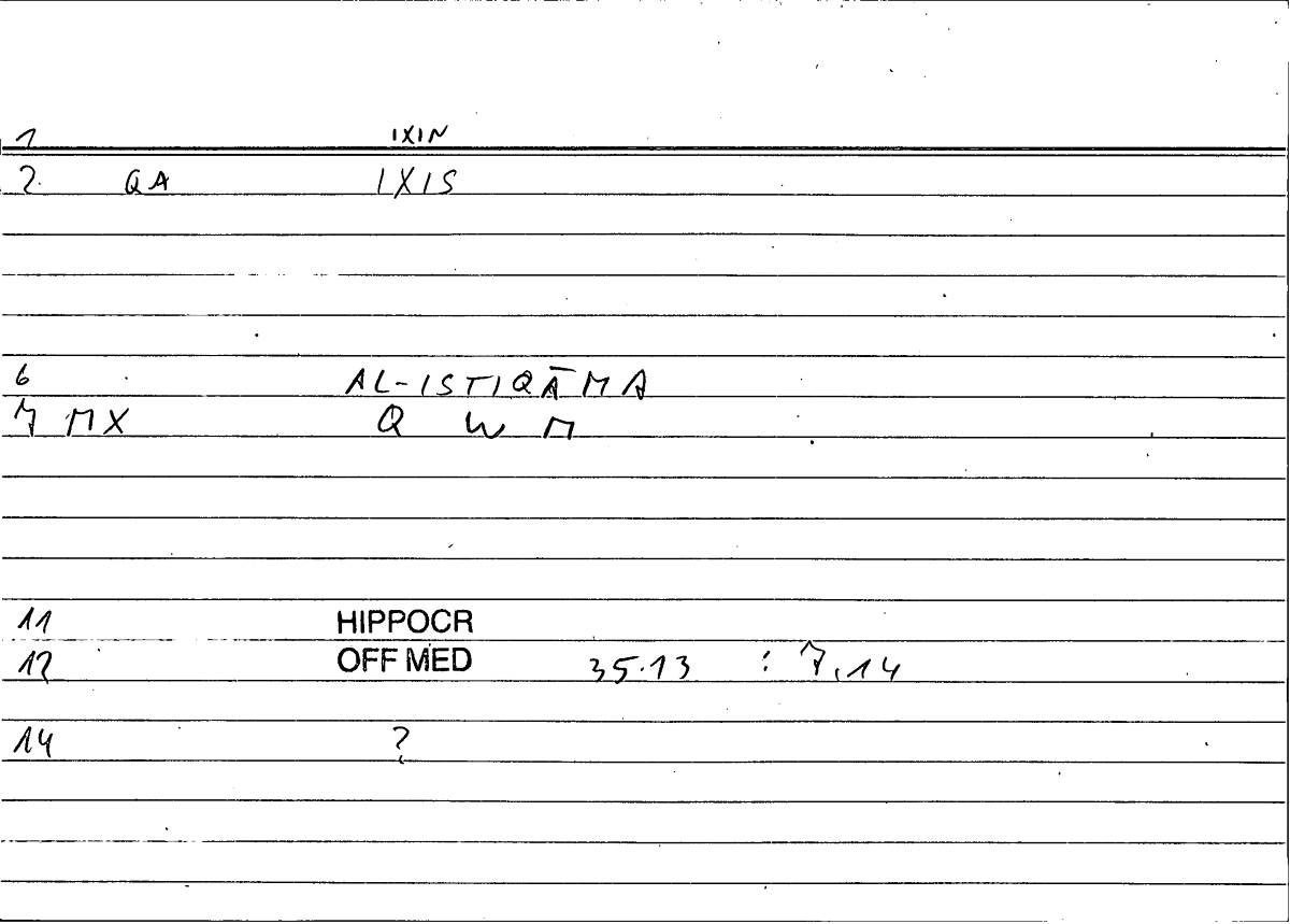 Filecard Hippocr.Off-med.0601