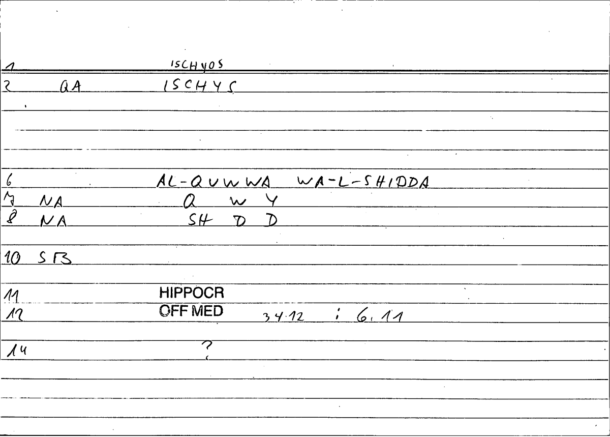 Filecard Hippocr.Off-med.0603