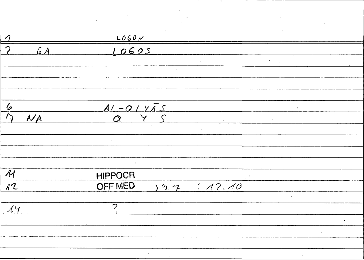 Filecard Hippocr.Off-med.0609