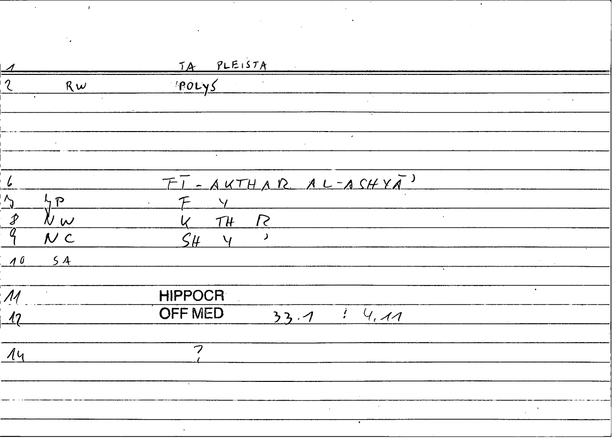 Filecard Hippocr.Off-med.0616
