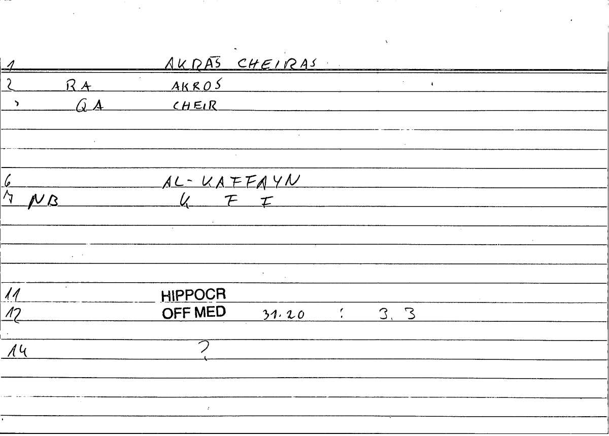 Filecard Hippocr.Off-med.0627
