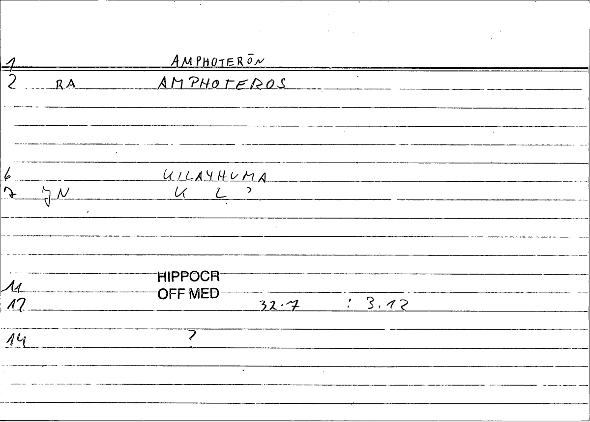 Filecard Hippocr.Off-med.0635