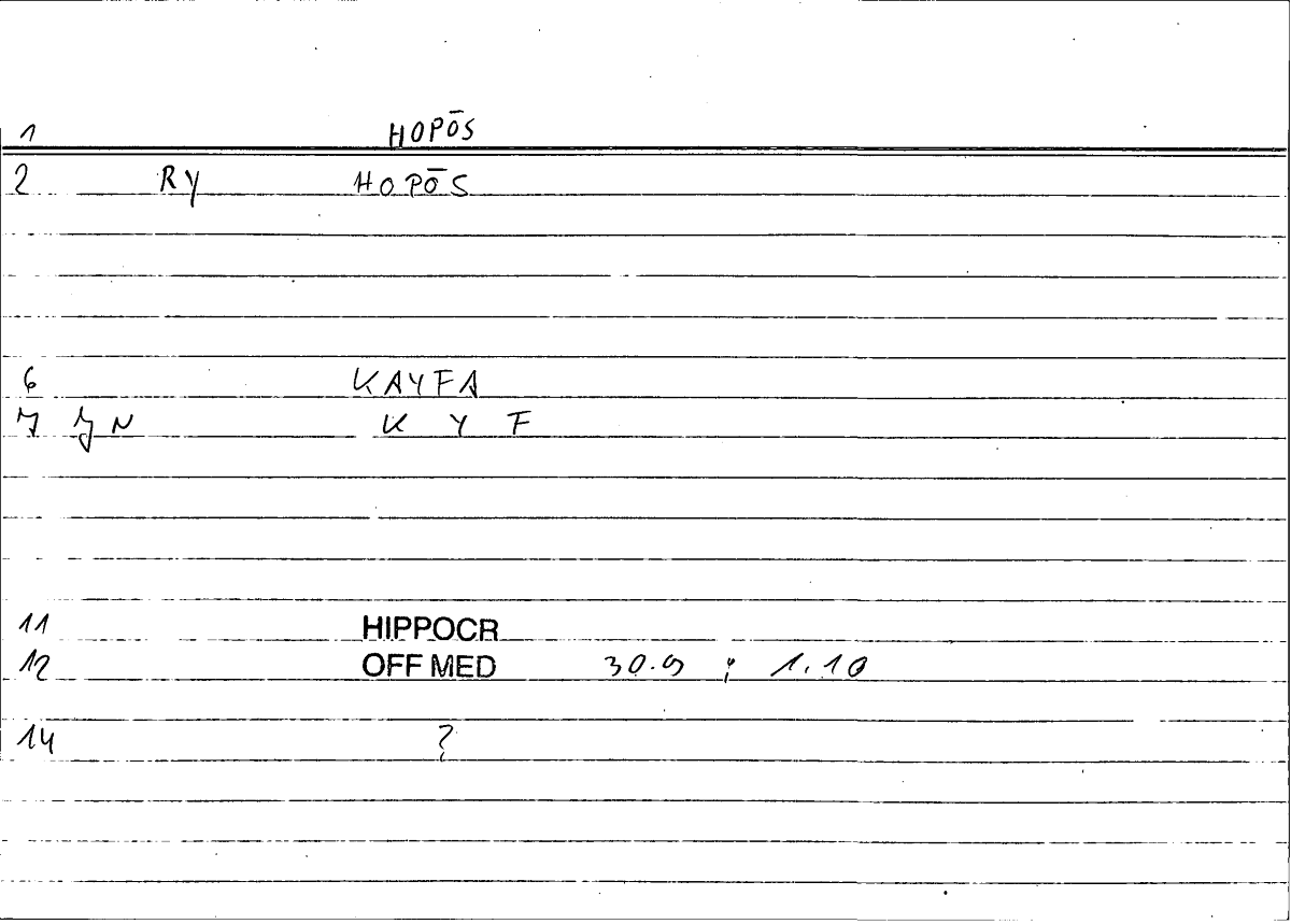 Filecard Hippocr.Off-med.0640
