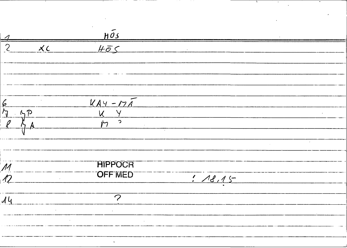 Filecard Hippocr.Off-med.0645