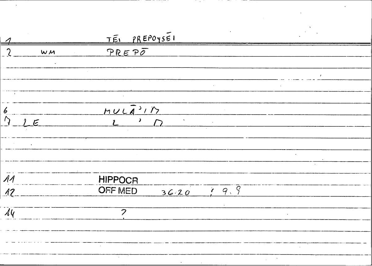Filecard Hippocr.Off-med.0646