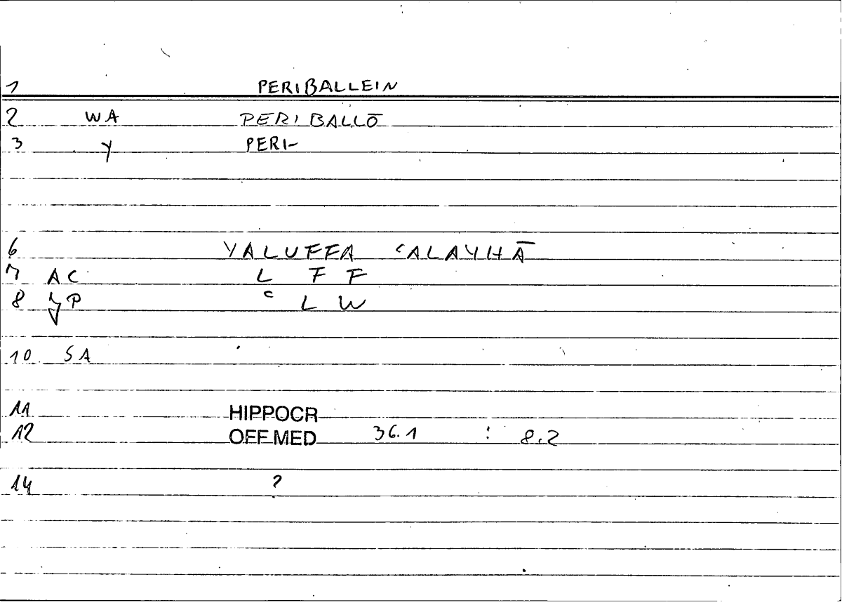 Filecard Hippocr.Off-med.0654